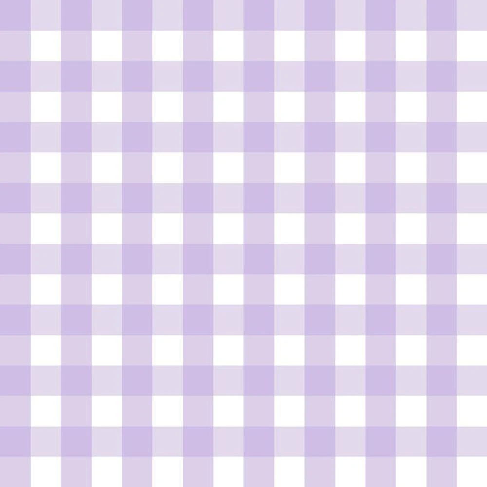 Papel De Parede Doce Estilo Xadrez Lilás 82236