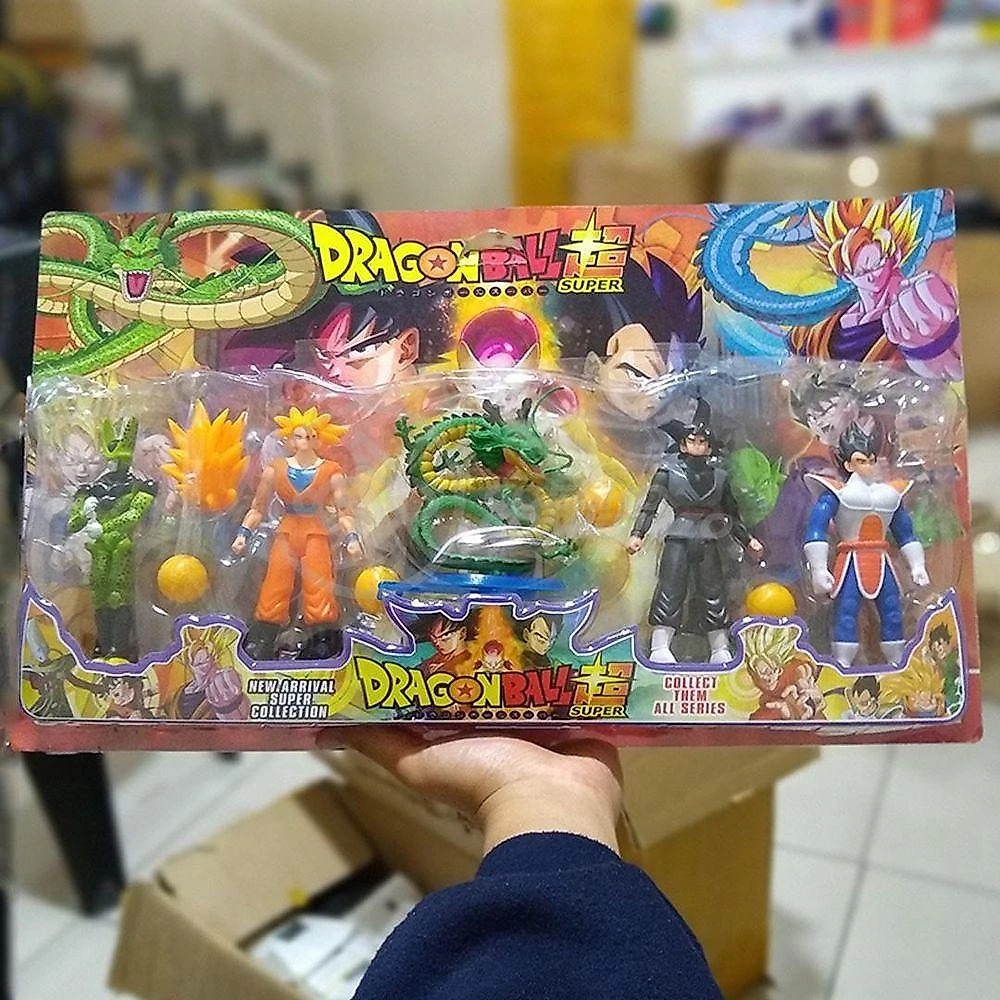 Kit 4 Bonecos Dragon Ball Z Action Figure Esféras Do Dragão