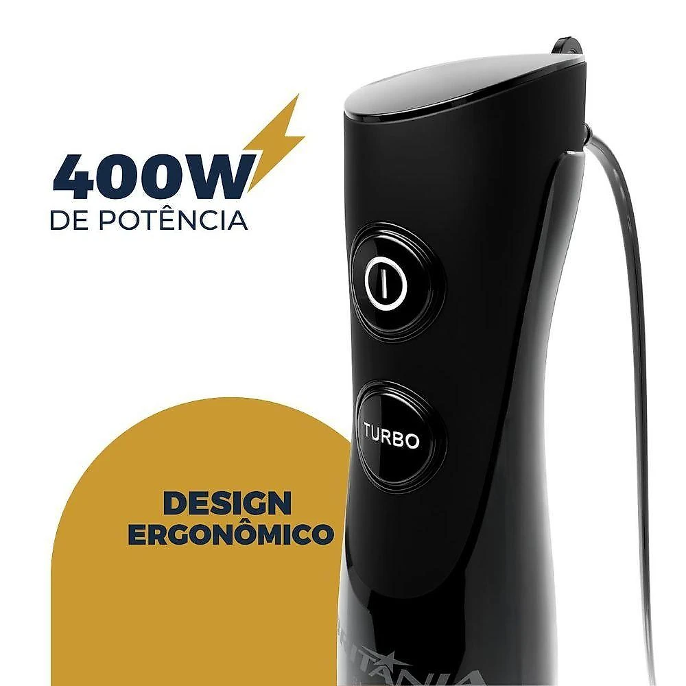Mixer de Mão Britânia BMX40A 400W 2 Velocidades Preto 220V