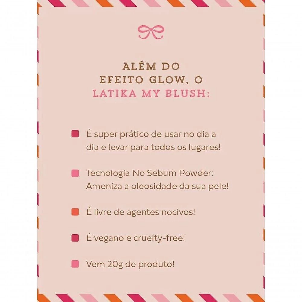 Latika My Blush Capri - Blush Tint Em Bastão 20g