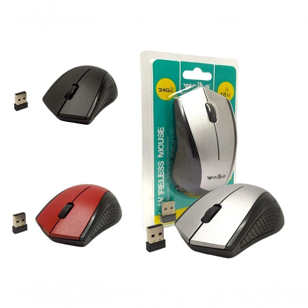 Mouse Óptico sem Fio 1600DPI para Pc e Notebook com Sensor de Alta Precisão Weibo