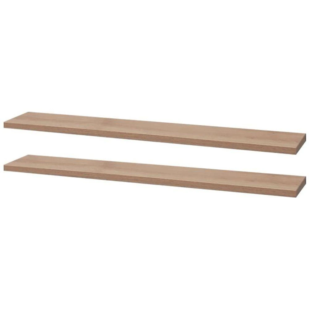 Prateleira Crie Fácil 80X10CM MDP Suporte Invisível Organizador Sala Carvalho Mercado