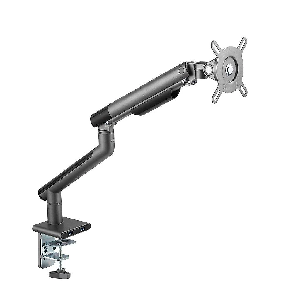 Suporte para Monitor Premium Octoo com Pistão a Gás e Ajuste de Altura, até 32", Grafite - 9841
