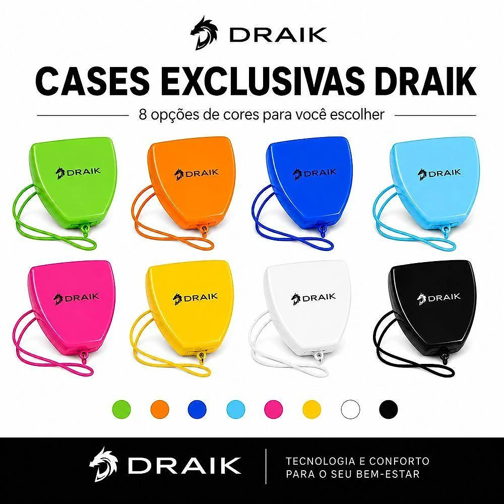 Placa Anti Ronco Intraoral Draik para Bruxismo Moldável Protege ATM Silicone 1 Unidade