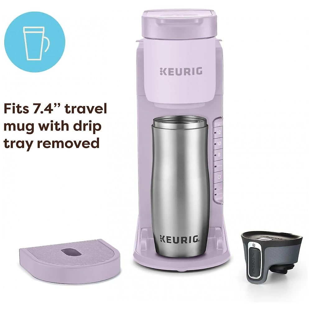 Cafeteira de Cápsulas Keurig KExpress Single Serve, 3 Tamanhos de Preparo, Botão Strong, Reservatório Removível de 42oz, Lavanda