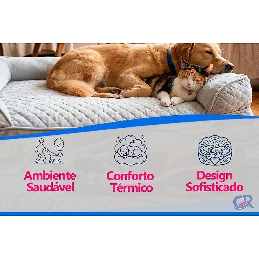 Cama Colchão Pet Kappesberg Industrial para Cão e Gato de Pequeno Porte Branco 44CM 61CM webcontinental-7909875381104