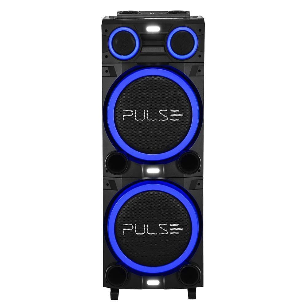 Caixa de som torre multilaser pulse double sp516 bluetooth 2700w rms luz led bivolt