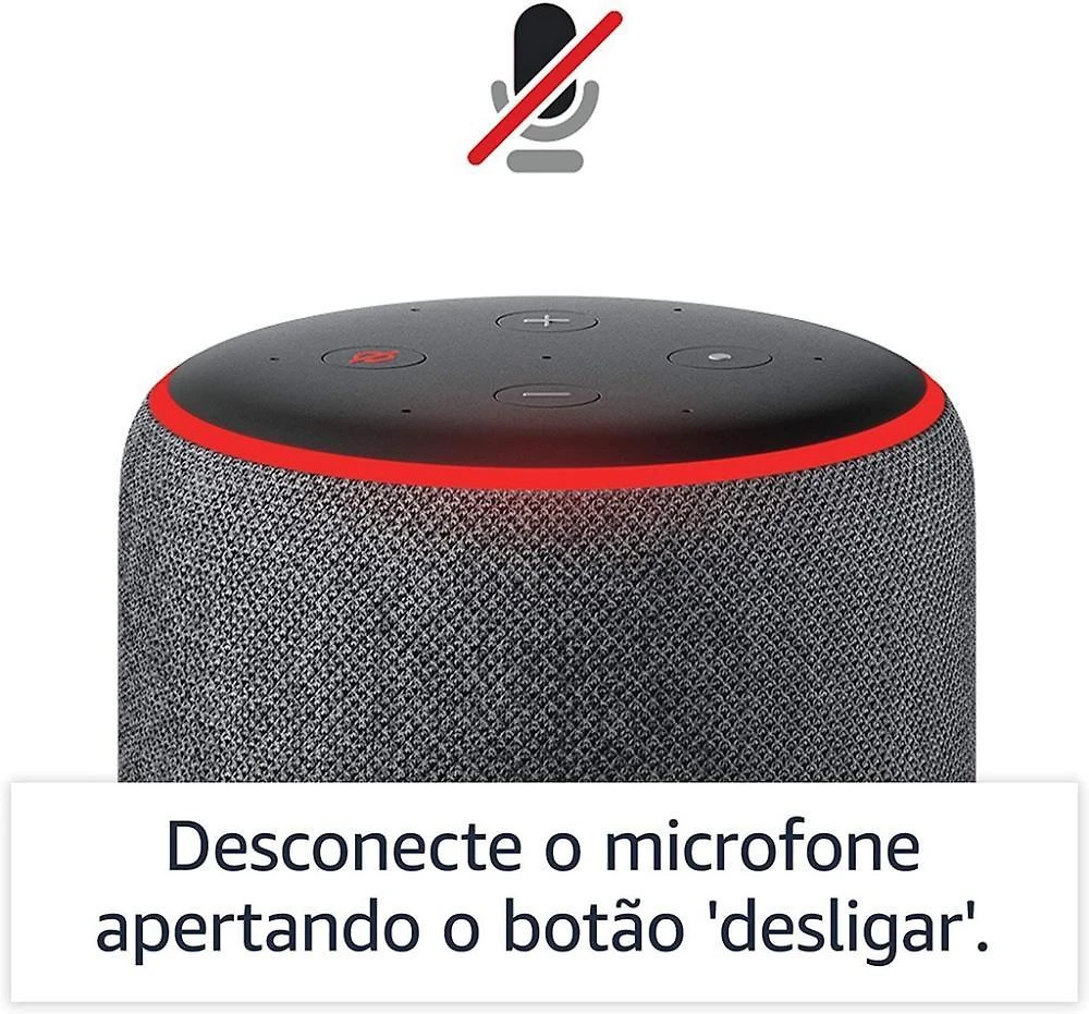 Miniatura Amazon Echo 3 Geração Smart Speaker Com Alexa Black - Preto