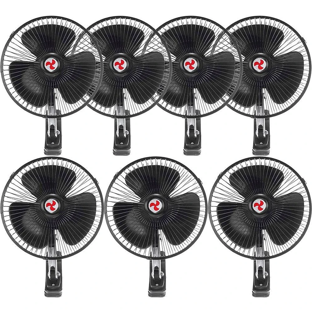 Kit 7 Mini Ventilador Veicular Carro Caminhão ônibus De 20cm