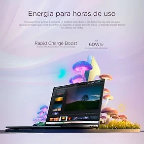 Notebook Lenovo 14” Ideapad Slim 5 83NJ0002BR Windows 11 Copilot+ PC AMD Ryzen AI 5 330 16GB RAM e 512GB SSD Luna Gray