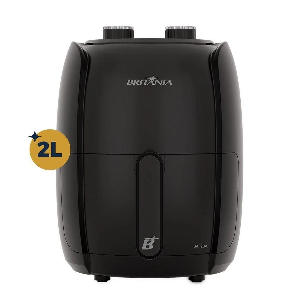 Air Fryer Britânia Compacta 2l 1000w Sem óleo Baf20a 220v