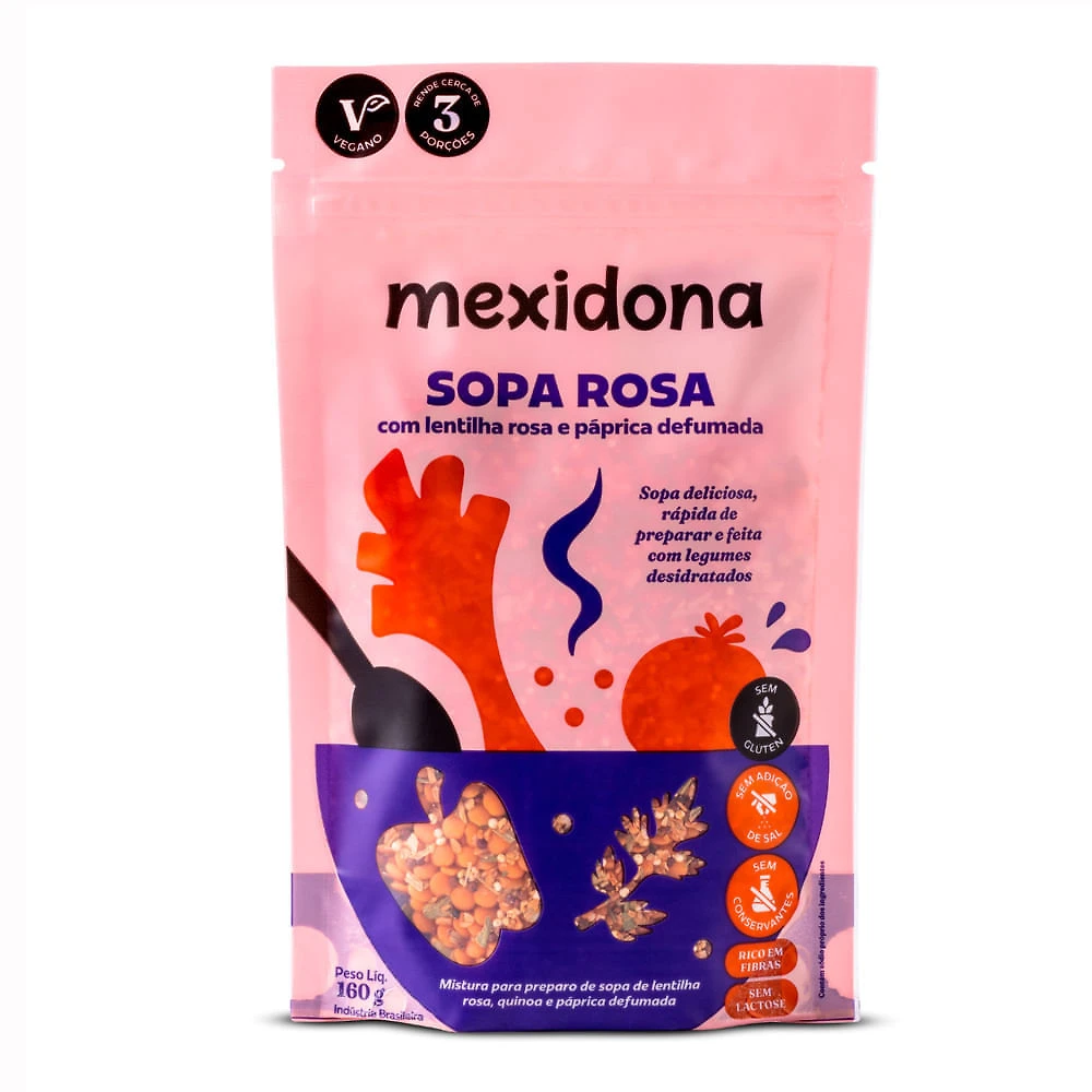 Sopa Rosa Mexidona com Lentilha Rosa e Páprica Defumada 160g