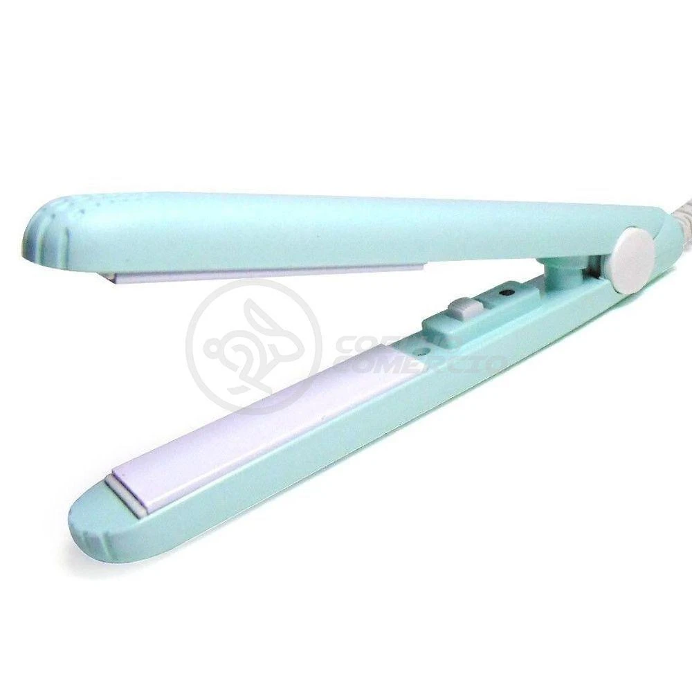 Mini Chapinha Prancha 17Cm Bivolt 110|220V Profissional Azul