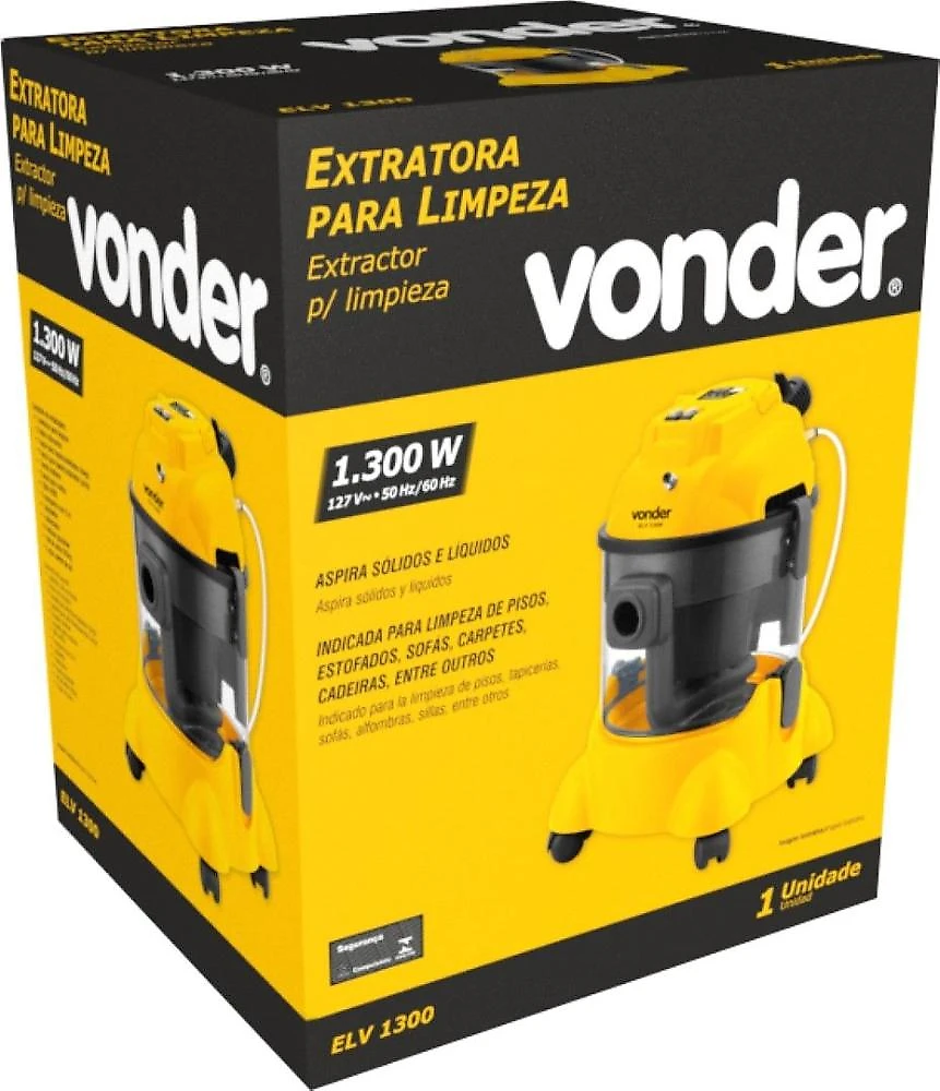Extratora para limpeza 127v elv 1300 vonder