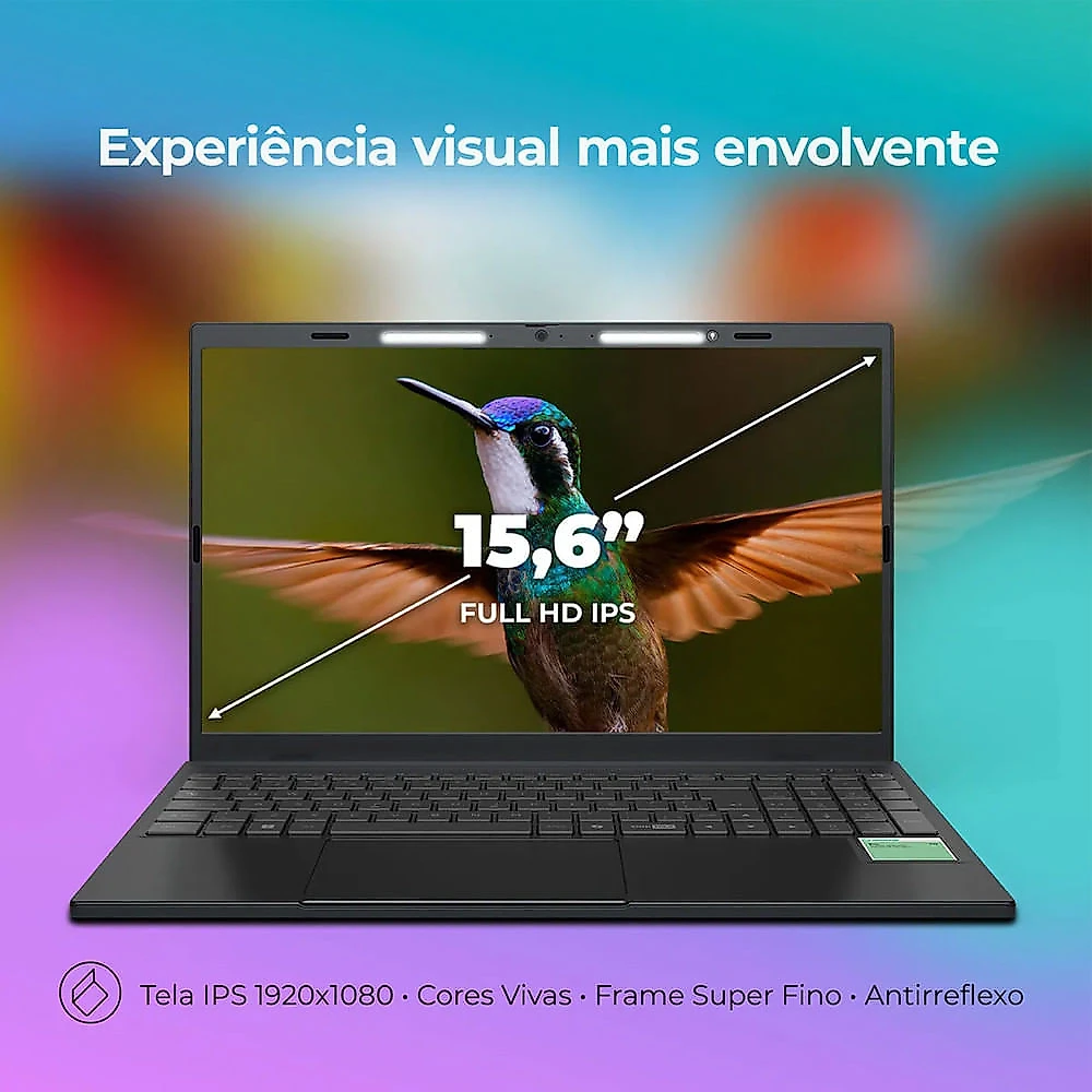 Notebook Positivo Vision C15M Intel Celeron N4500 Windows 11 Home 4GB RAM 128GB eMMC Tela 15  Full HD IPS Antirreflexo Minitela Cinza - Bivolt