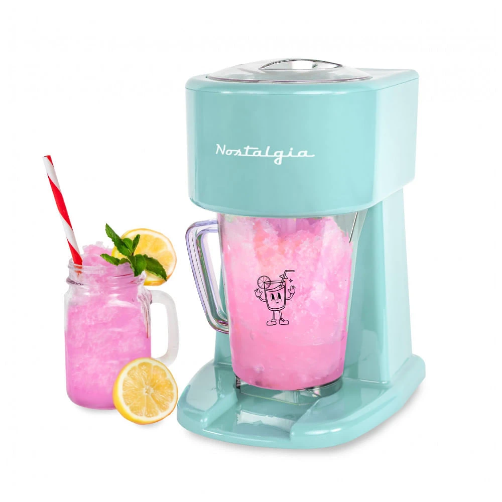 Máquina de Slush Raspadinha Nostalgia NFBS4AQ6A 1,2L Dupla Textura Mistura Automática Azul Aqua