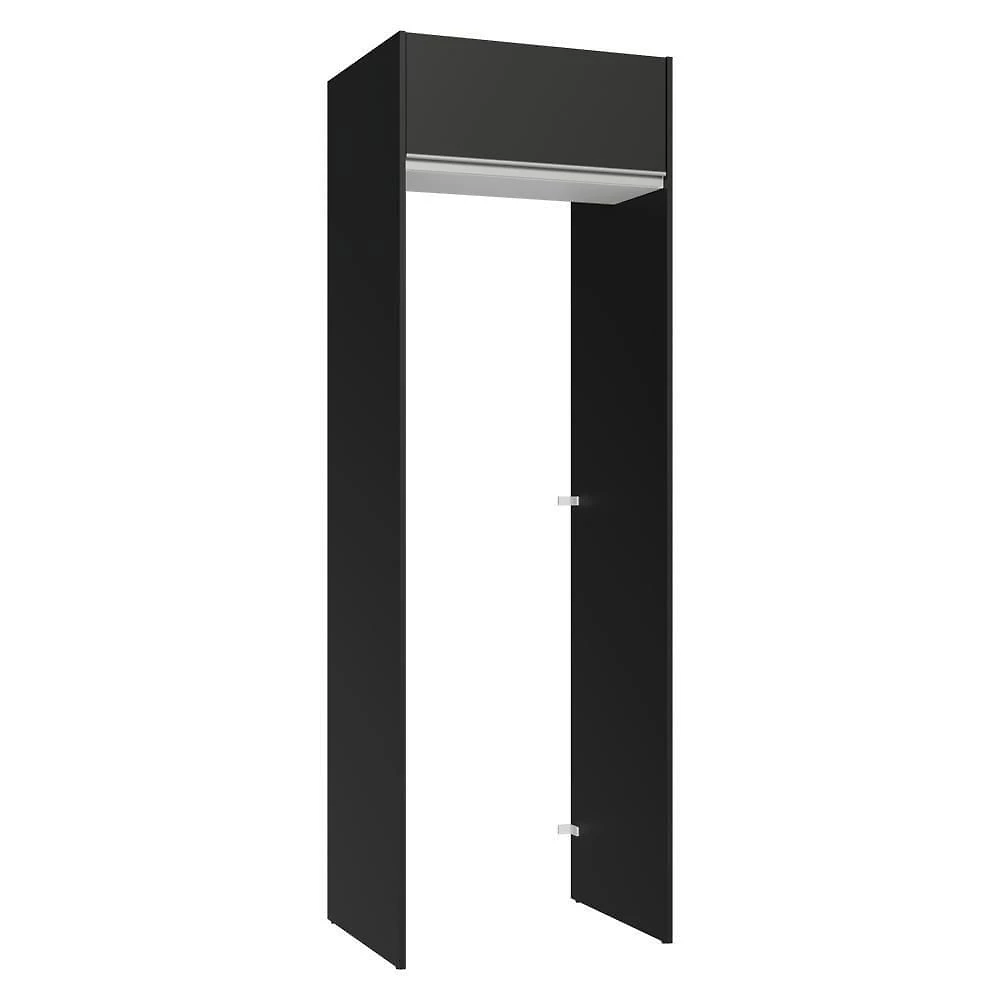 Porta-geladeira 73 Cm 1 Porta Basculante Preto/branco/preto Glamy Madesa Preto/branco/preto