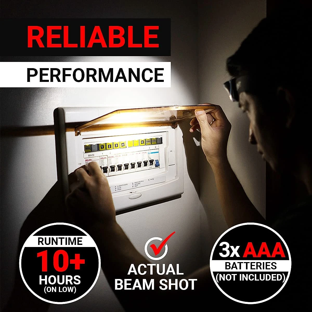 GearLight LED Head Lamp Pack of 2 Outdoor Flashlight Headlamps w Adjustable Headband for Adults and Kids Hiking e Camping Gear Essentials S500