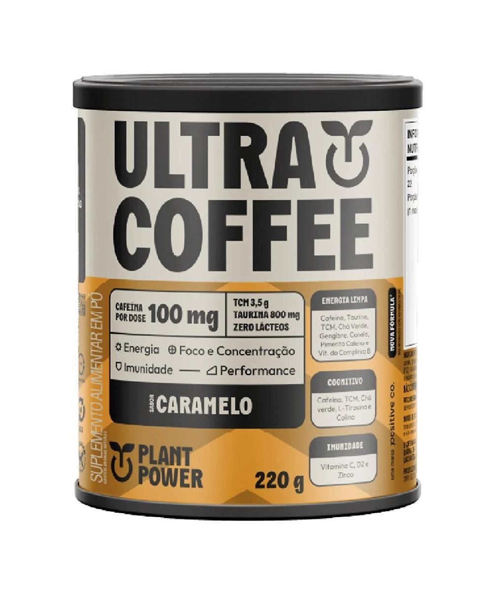 Suplemento Plant Power Ultracoffee Caramelo 220G