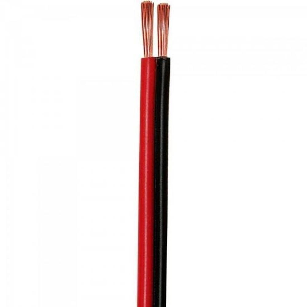 Fio Paralelo Bicolor para Áudio 2x12 2,50MM para Sonorização Automotivo e Doméstico Preto Controller