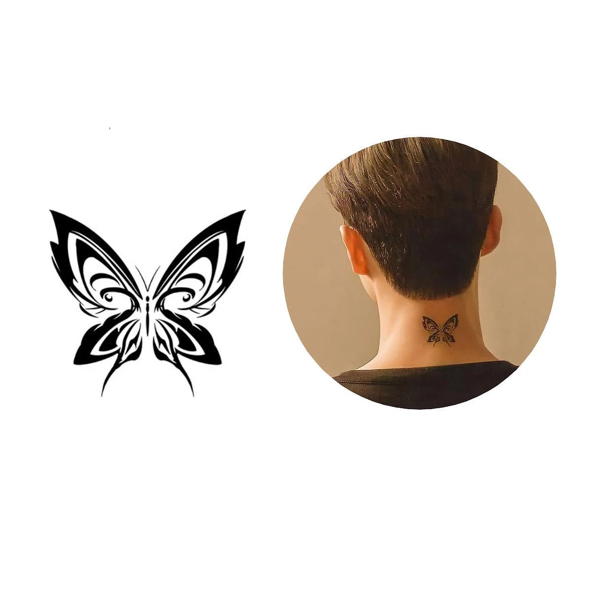 Miniatura Tatuagem Temporária Borboleta Song Kang Park Jae Eon Dorama