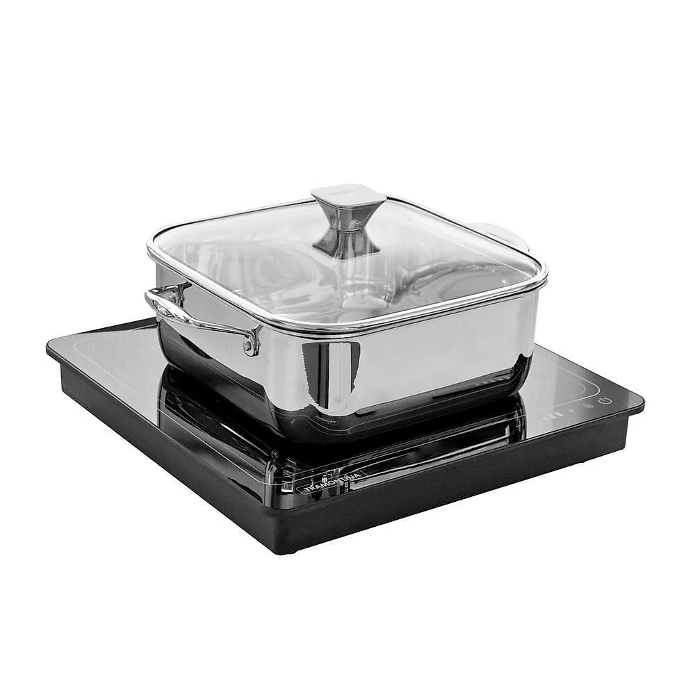 Mesa de Aquecimento a Indução 220V com Vitroceramica Preta para Buffets Tramontina
