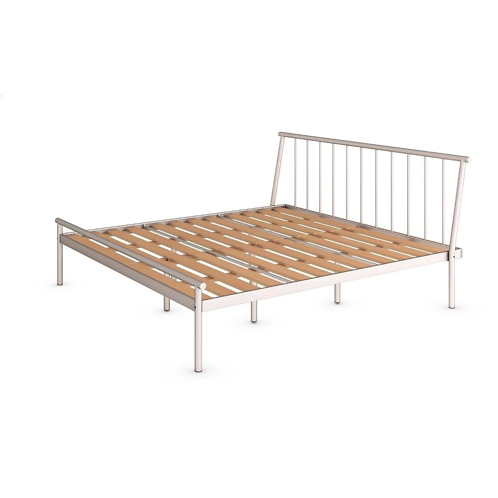 Cama King em Aço Begônia CabeCasa MadeiraOriginals Cama King em Aço Begônia Cabecasa Madeiramadeira Off White
