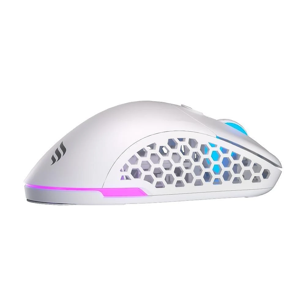 Mouse Gamer Sem Fio Fallen Morcego, RGB, 6400 DPI, 6 Botões, Wireless, Branco - MO-FN-MO-WL-BR