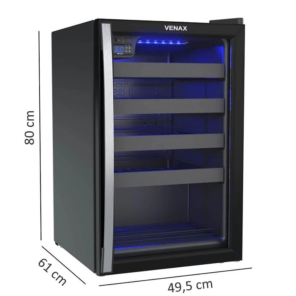 Adega Venax Piubella Cave 100l Preto Fosco 220V