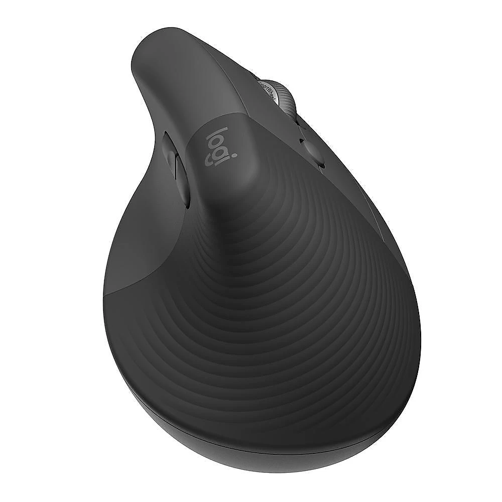 Mouse Sem Fio Logitech Lift, 4000 DPI, 6 Botões, Bluetooth, Ergonômico, USB, Grafite - 910-006466