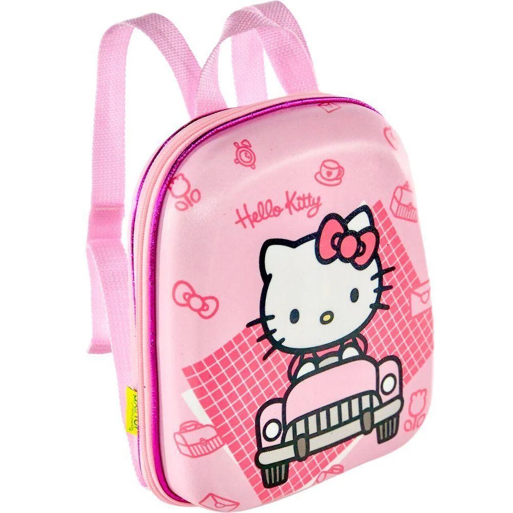 Mochila Infantil Max Toy Hello Kitty Tamanho P Alças Ajustáveis 01 Unidade Rosa