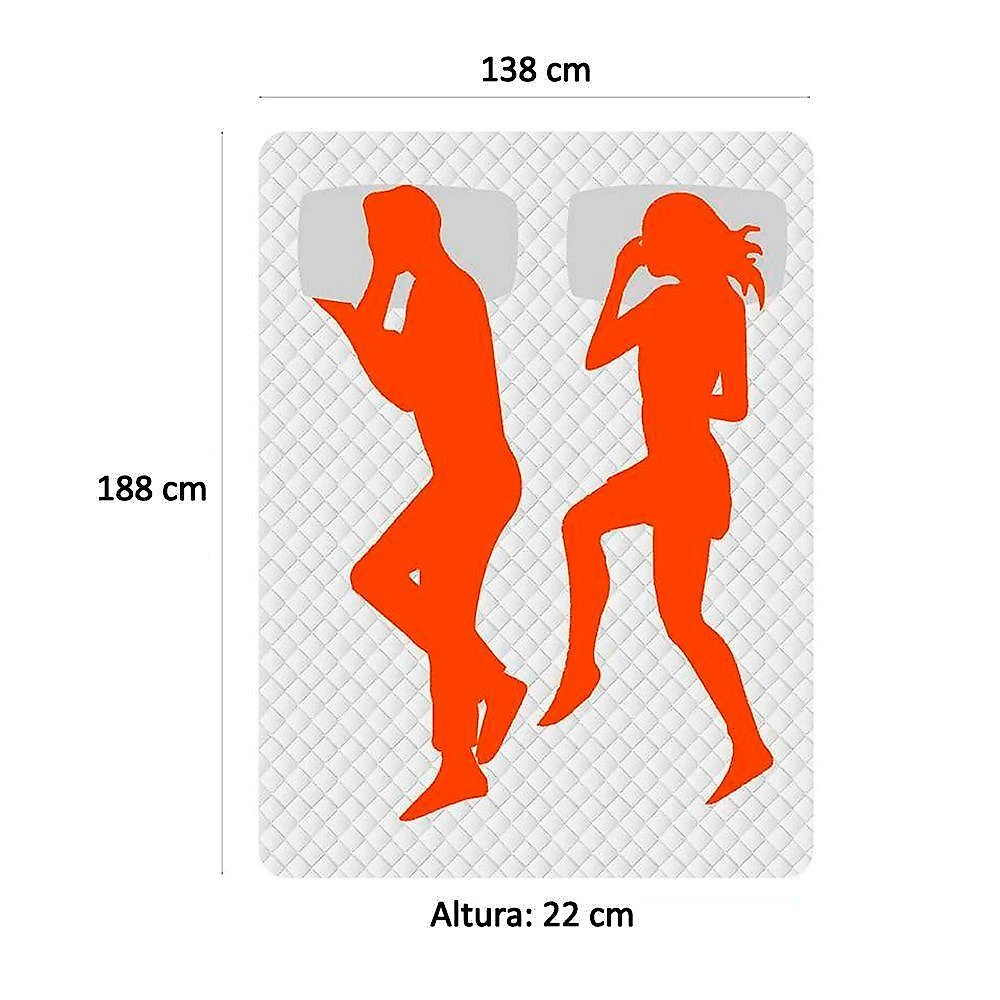 Cama Box Baú Casal Sintético + Colchão Molas Ensacadas Texas Prime Colchões 138cm - Suporta Até 120 Kg Por Pessoa Cor:br