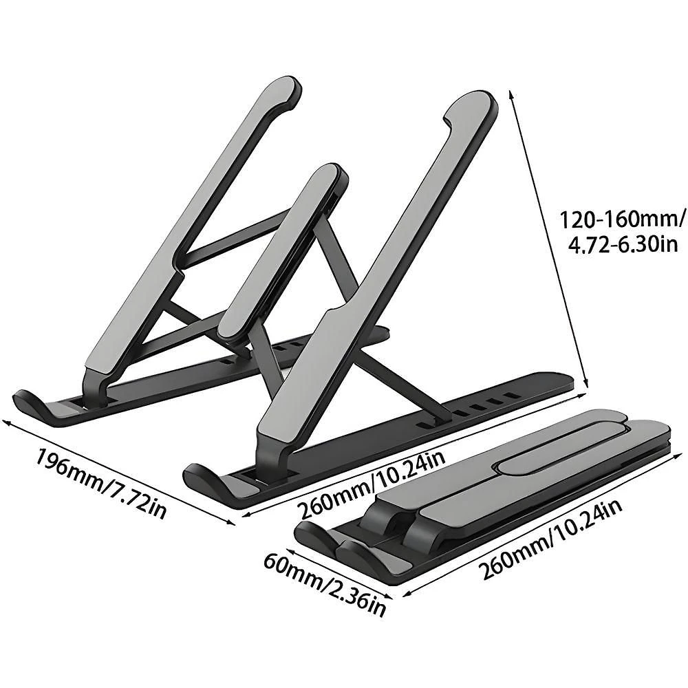 Suporte para Notebook Ajustável Base Tablet Netbook Ergonômico Dobrável Regulável Portátil Utimix