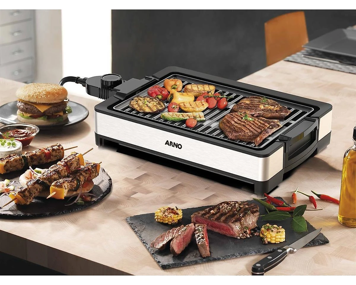 Churrasqueira Elétrica Arno Inox 1000W
