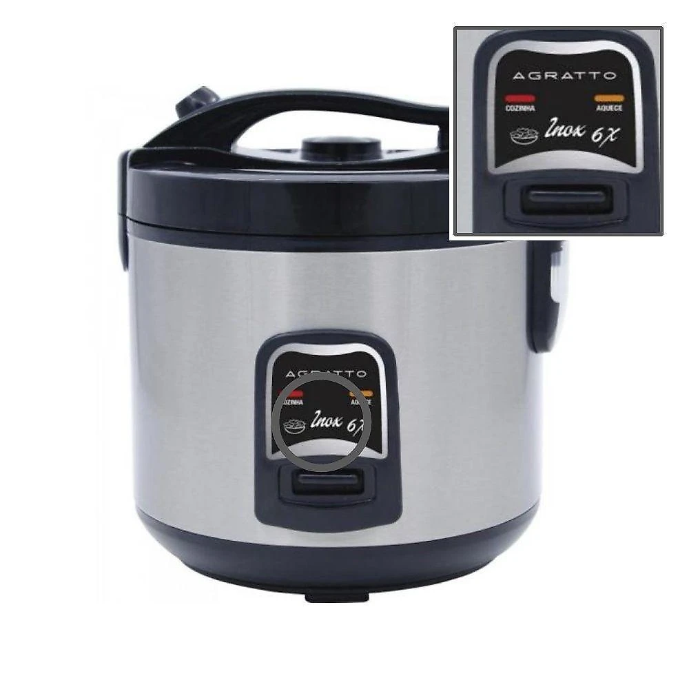 Panela De Arroz Agratto Pa6x 400w Inox 220V