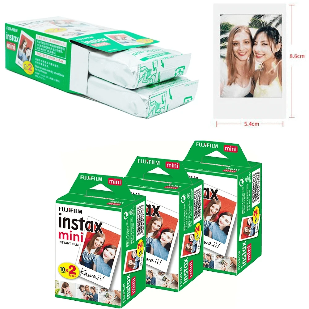 Miniatura Kit 3x Filmes Instax Mini Instantâneo Fujifilm 20 Unidades (60 Fotos)