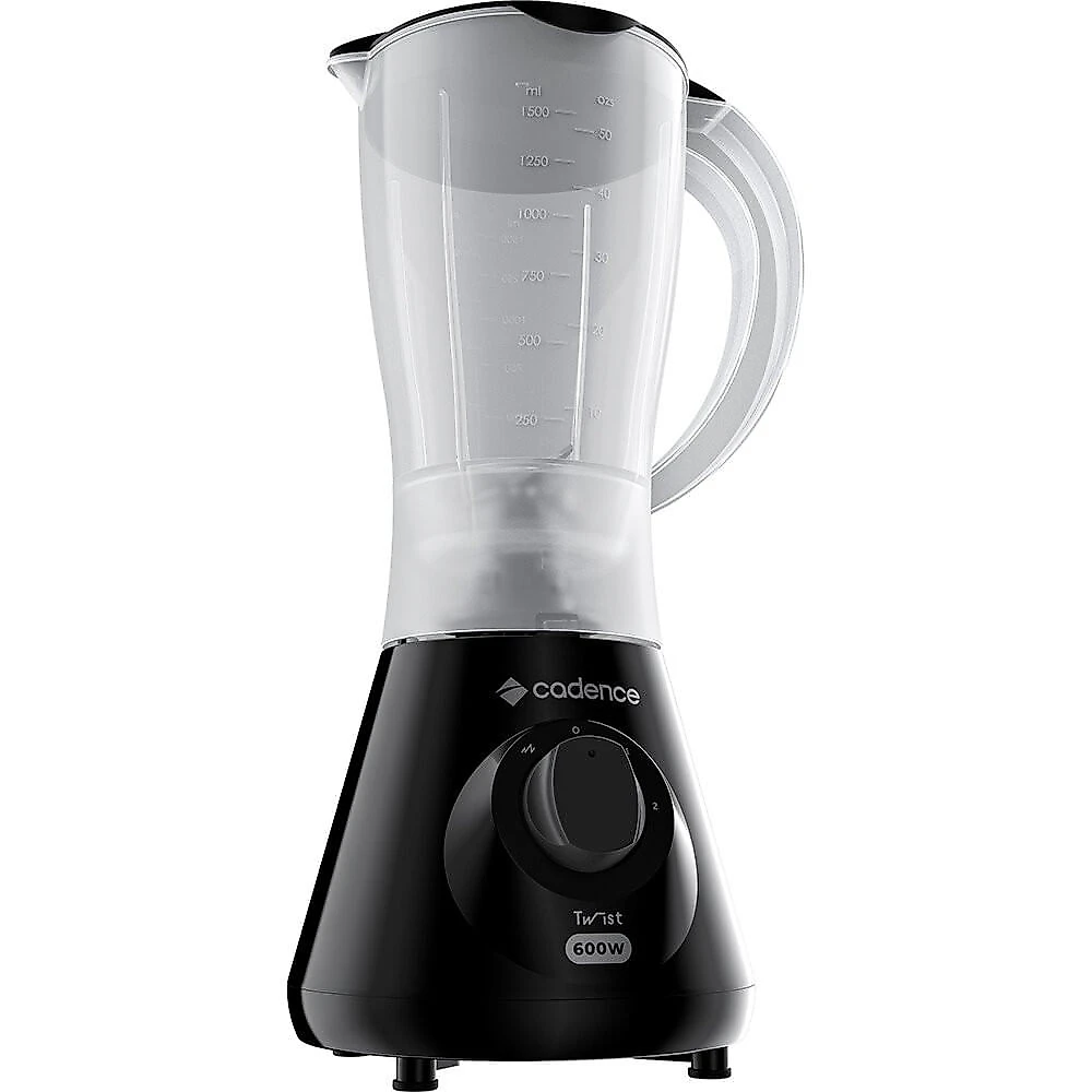 Liquidificador Cadence Twist, 1,5 Litros, 600W, LIQ100 Preto - 110V