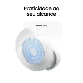 Fones de Ouvido Samsung Galaxy Buds Core Intra-auricular Bluetooth Cancelamento de Ruído IA Branco