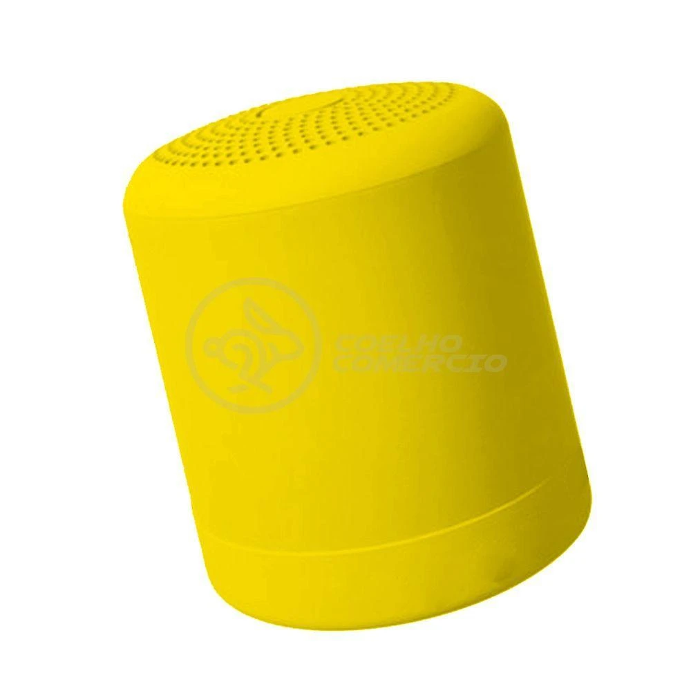 Mini Caixa De Som Wireless Speaker Potente Bluetooth Amarelo