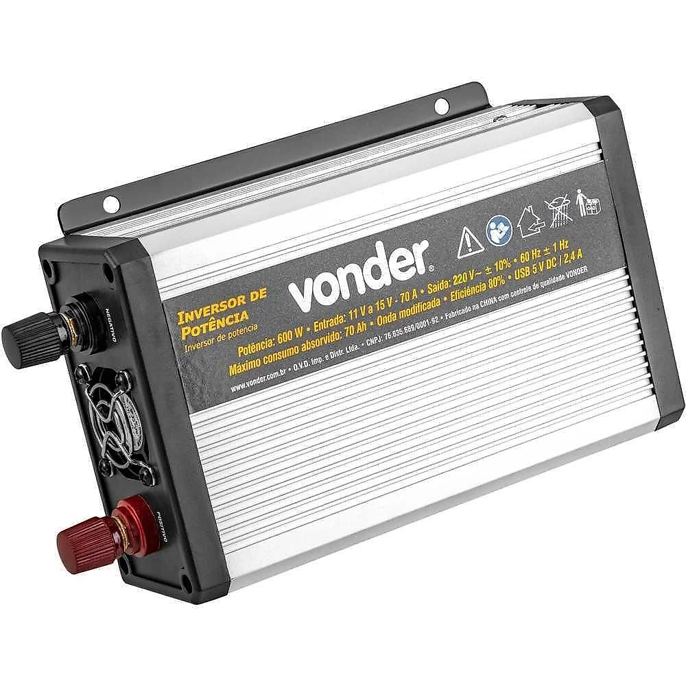 Inversor De Potencia 600W 12V Para Vonder 220V