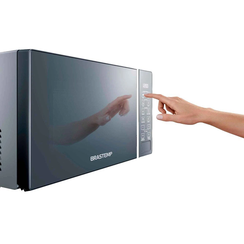 Miniatura Microondas 20 Litros Espelhado BMS20AR Brastemp Inox - 110V