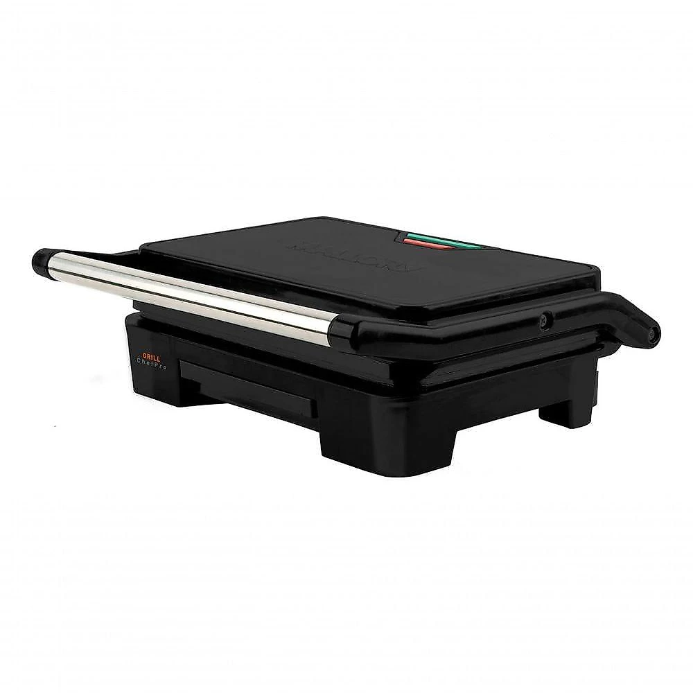 Sanduicheira Grill Chefpro Antiaderente em Inox com Coletor de Gordura 900W Black 110V