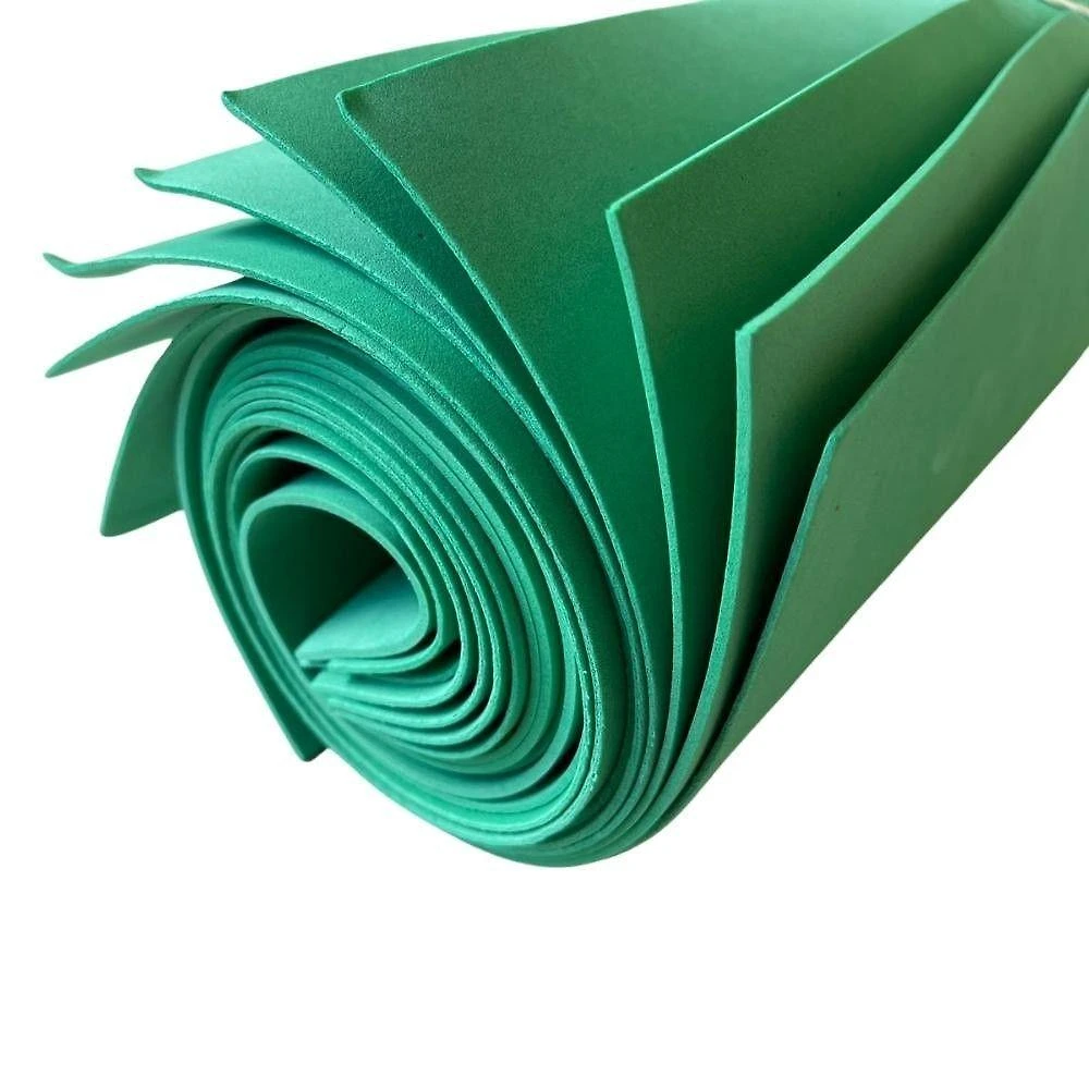 Placa de EVA Dubflex Placas 40x60 Atóxica 40cm X 60cm X 1 e 5mm Kit com 10 Unidades Verde Bandeira