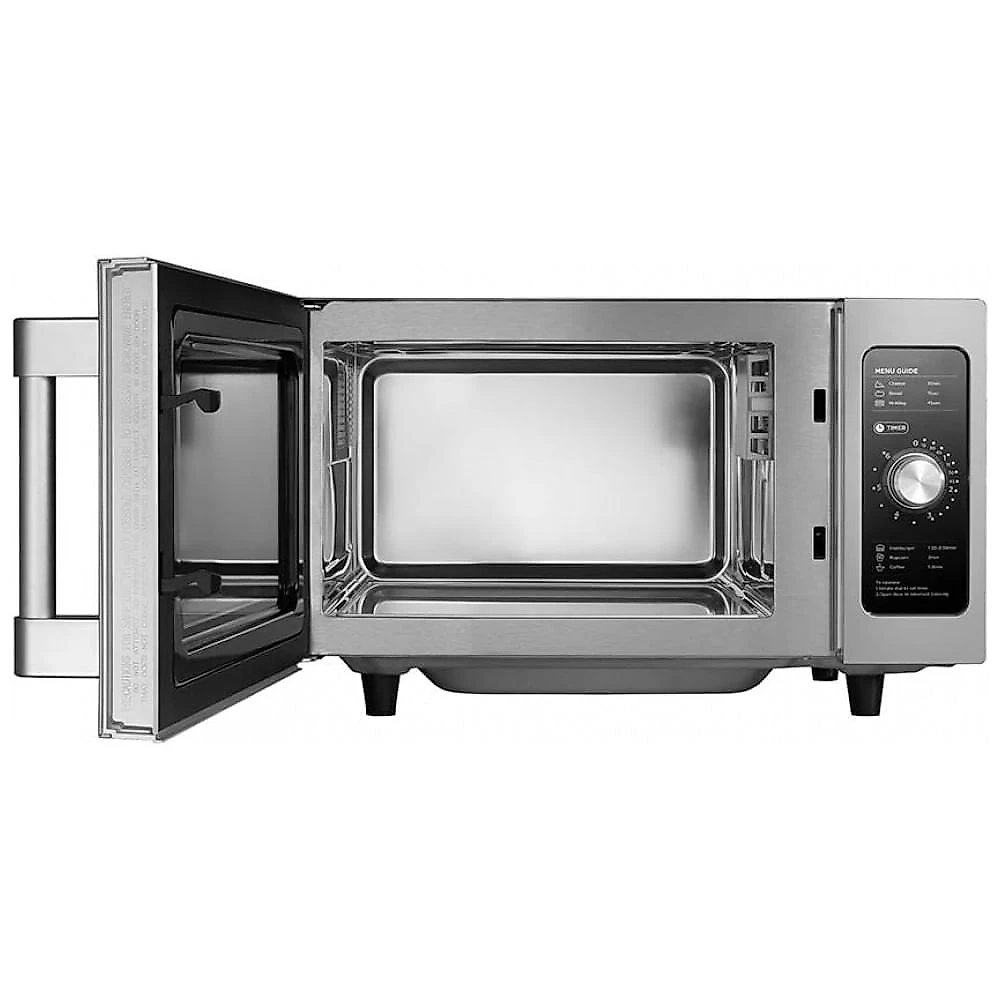 Micro Ondas de Bancada em Aço Inoxidável 25L com 6 Programas, 110V 1000W, Midea Equipment 1025F0A, Prata
