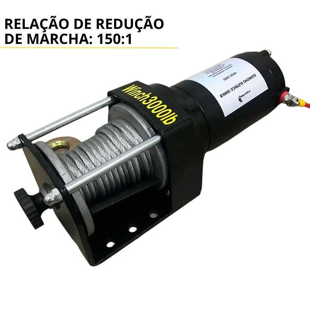 Guincho Elétrico com Cabo 6m 3000LBS 1361kg IMPORTWAY