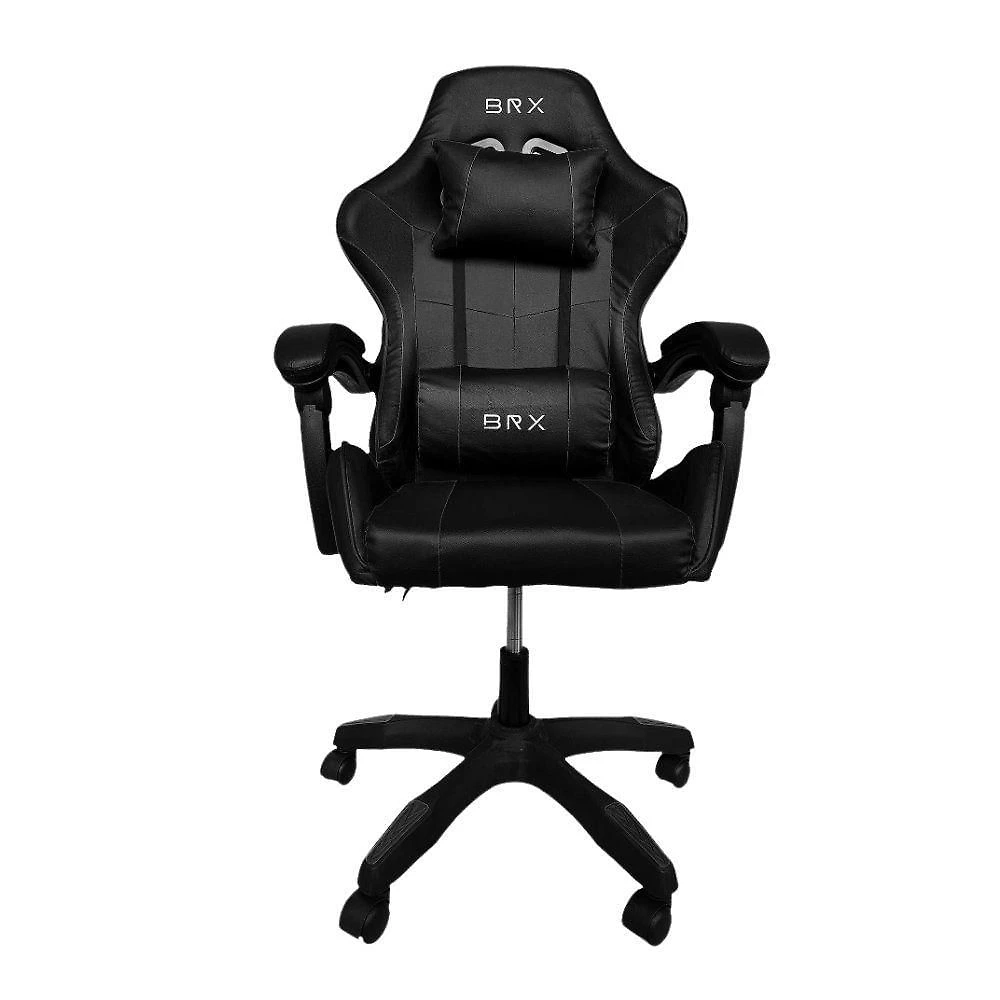 Cadeira Gamer BR-X Impact com Estrutura de Madeira e Ferro 360o Preto