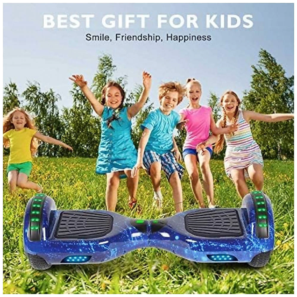 Hoverboard LIEAGLE 6,5" A006 Star Blue com Rodas LED e Bluetooth para Crianças e Adultos