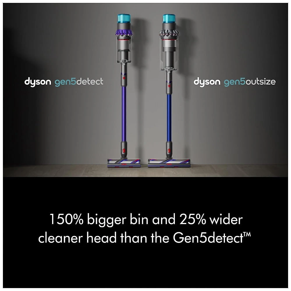 Aspirador Vertical Sem Fio Dyson Gen5outsize Níquel/Azul 22,2V 3,9kg 140min