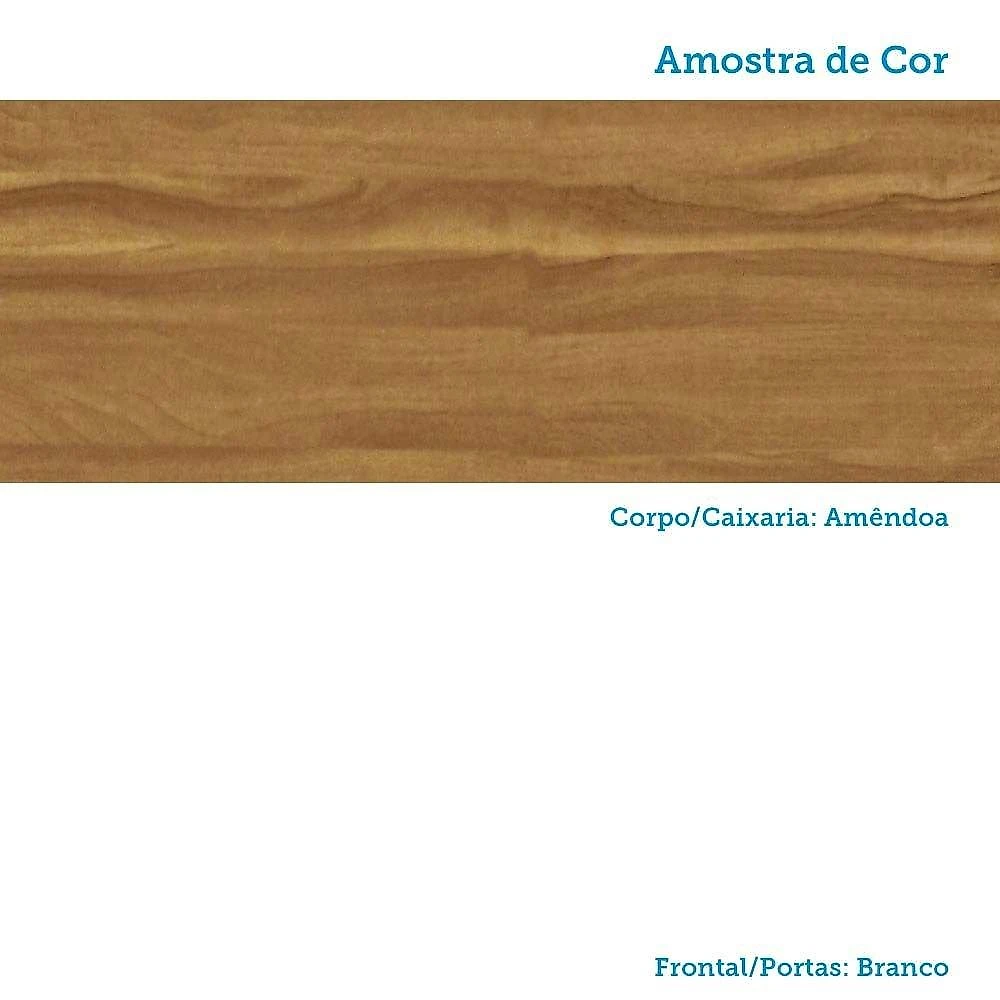 Paneleiro Torre Quente com 2 Portas 2 Gavetas e Espaço Micro-ondas 100% MDF Vicenza Espresso Móveis Paneleiro Torre Quente com 2 Portas 2 Gavetas e Espaço para Micro-ondas 100% Mdf Vicenza Espresso Mó Amêndoa/Branco