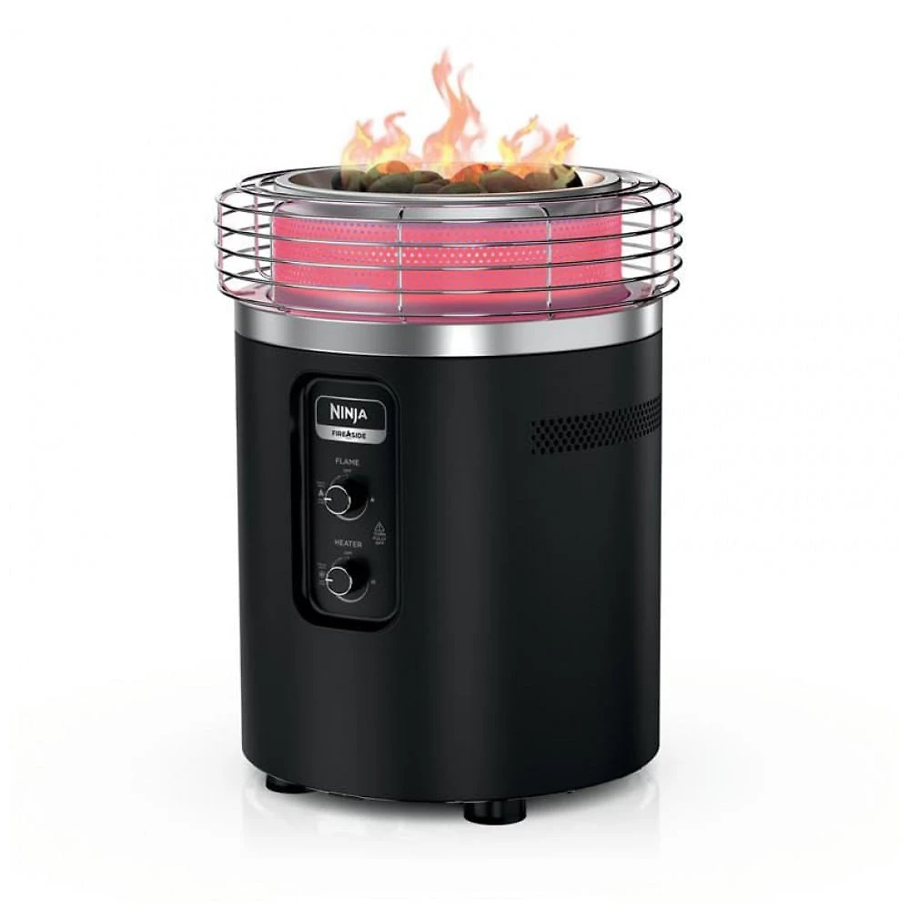 Ninja Fireside360 Aquecedor Externo com 3 Modos: Chama, Calor e Chama + Calor - Portátil e Sem Fumaça